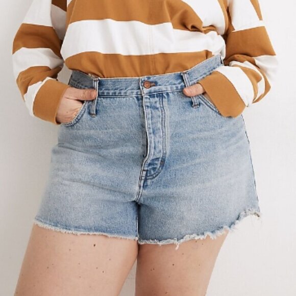 Madewell Relaxed Denim Shorts Cedarcroft Wash - Picture 1 of 10